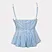 V-neck waist ruffled thin sling Summer